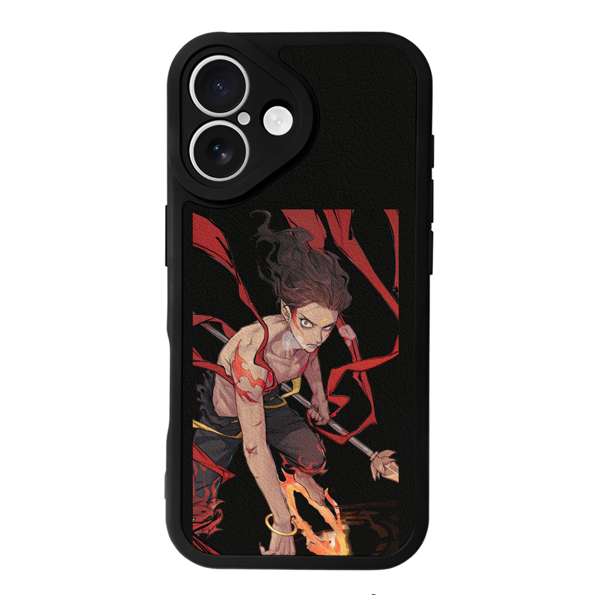 （画像用） Ne Zha 2 ナタ 魔童の大暴れ 【iPhone 16シリーズ対応】シリコンスマホケース（レザー調） 材質：シリコン